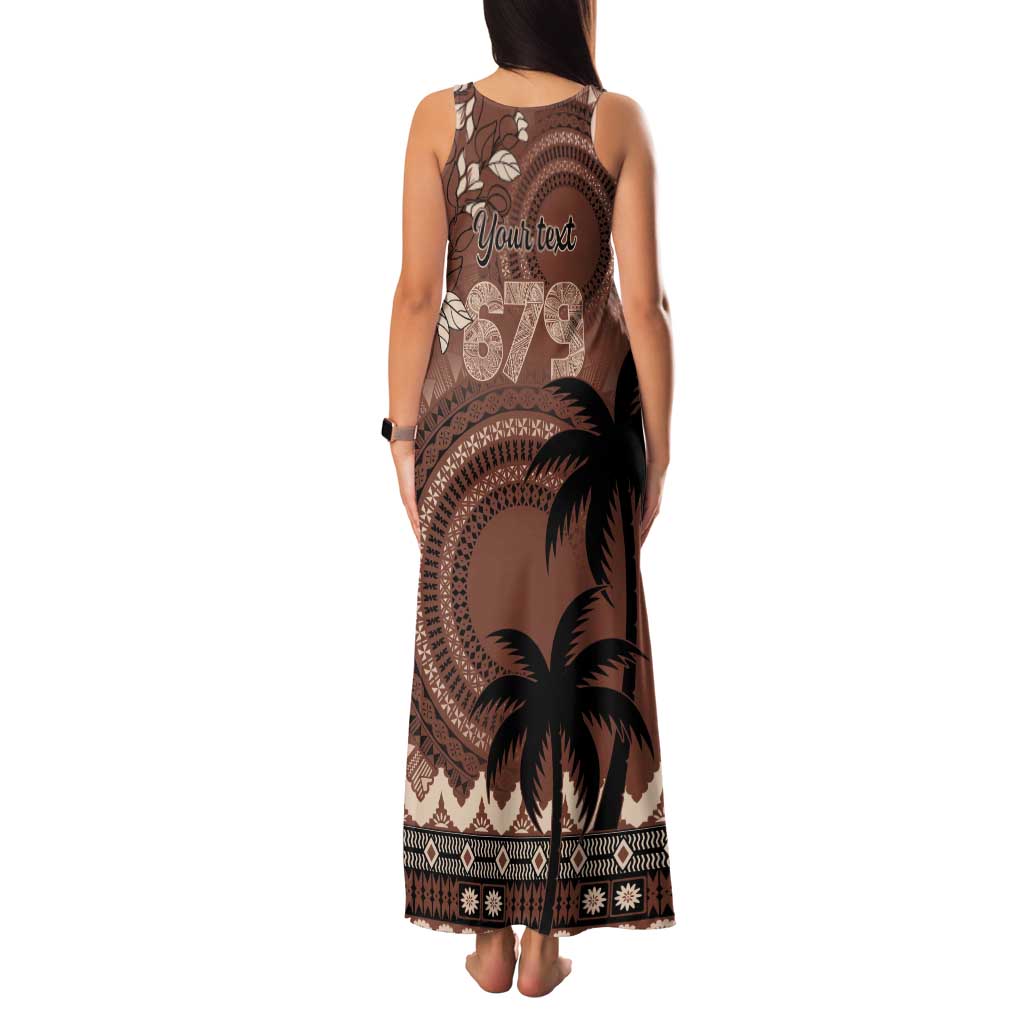 Personalised Bula Fiji 679 Family Matching Tank Maxi Dress and Hawaiian Shirt Fijian Tagimoucia Masi Tapa Art LT9 - Polynesian Pride