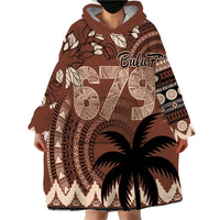 Personalised Bula Fiji 679 Wearable Blanket Hoodie Fijian Tagimoucia Masi Tapa Art LT9 - Polynesian Pride