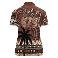 Personalised Bula Fiji 679 Women Polo Shirt Fijian Tagimoucia Masi Tapa Art LT9 - Polynesian Pride