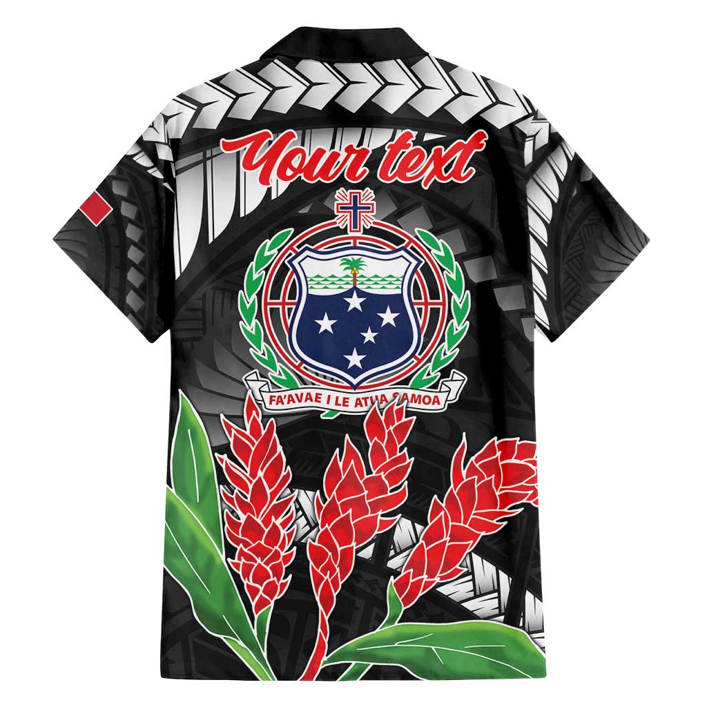 Personalised Samoa 685 Family Matching Long Sleeve Bodycon Dress and Hawaiian Shirt Teuila Flower With Black Samoan Tattoo LT9 - Polynesian Pride