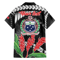 Personalised Samoa 685 Family Matching Long Sleeve Bodycon Dress and Hawaiian Shirt Teuila Flower With Black Samoan Tattoo LT9 - Polynesian Pride