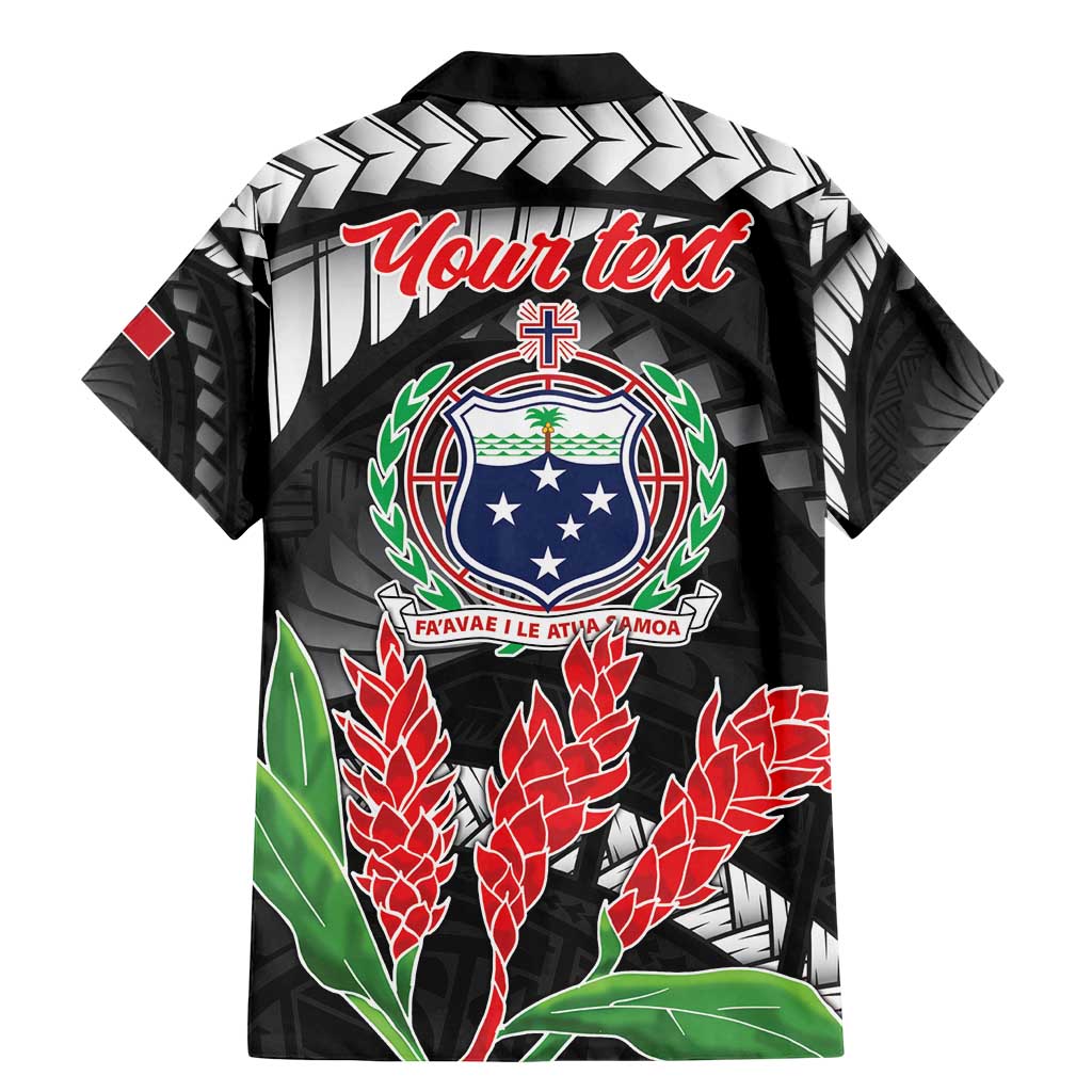 Personalised Samoa 685 Family Matching Mermaid Dress and Hawaiian Shirt Teuila Flower With Black Samoan Tattoo LT9 - Polynesian Pride