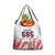 Personalised Samoa 685 Grocery Bag Teuila Flower With White Samoan Tattoo