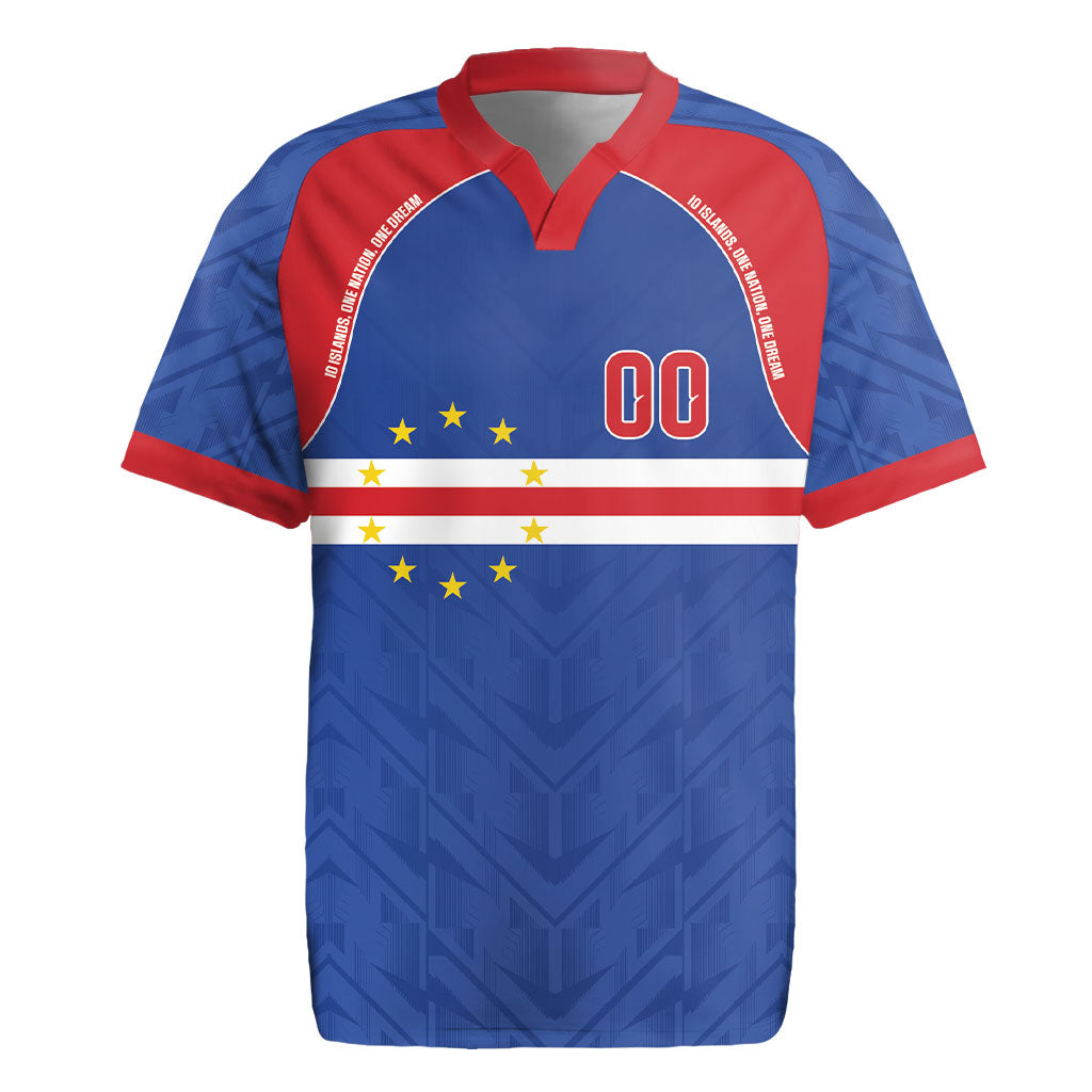 Cape Verde Atlantic Stars Custom Rugby Jersey Football 2026 Supporter LT9 Blue - Polynesian Pride