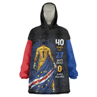 Cape Verde Goalkeeper Personalized Wearable Blanket Hoodie 40 Years Old 27 Shots Zero Goals Vintage