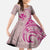 Hawaii Monk Seal and Map Family Matching Off The Shoulder Long Sleeve Dress and Hawaiian Shirt Polynesian Kanaka Maoli Pink Vibe