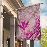 Hawaii Monk Seal and Map Garden Flag Polynesian Kanaka Maoli Pink Vibe LT9 House Flag Pink - Polynesian Pride