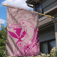 Hawaii Monk Seal and Map Garden Flag Polynesian Kanaka Maoli Pink Vibe LT9 - Polynesian Pride