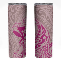 Hawaii Monk Seal and Map Skinny Tumbler Polynesian Kanaka Maoli Pink Vibe