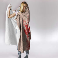 Hawaii Monk Seal and Map Hooded Blanket Polynesian Kanaka Maoli Red Vibe LT9 - Polynesian Pride