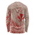 Hawaii Monk Seal and Map Long Sleeve Shirt Polynesian Kanaka Maoli Red Vibe