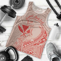 Hawaii Monk Seal and Map Men Tank Top Polynesian Kanaka Maoli Red Vibe LT9 - Polynesian Pride