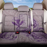 Hawaii Monk Seal and Map Back Car Seat Cover Polynesian Kanaka Maoli Violet Vibe