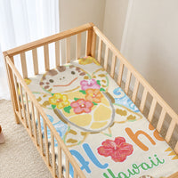 Kawaii Turtle Baby Bed Cover Aloha Hibiscus Flowers LT9 - Polynesian Pride