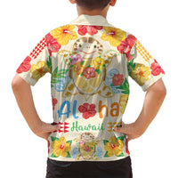 Kawaii Turtle Family Matching Off Shoulder Maxi Dress and Hawaiian Shirt Aloha Hibiscus Flowers LT9 - Polynesian Pride