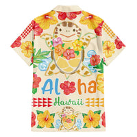 Kawaii Turtle Family Matching Off Shoulder Maxi Dress and Hawaiian Shirt Aloha Hibiscus Flowers LT9 - Polynesian Pride