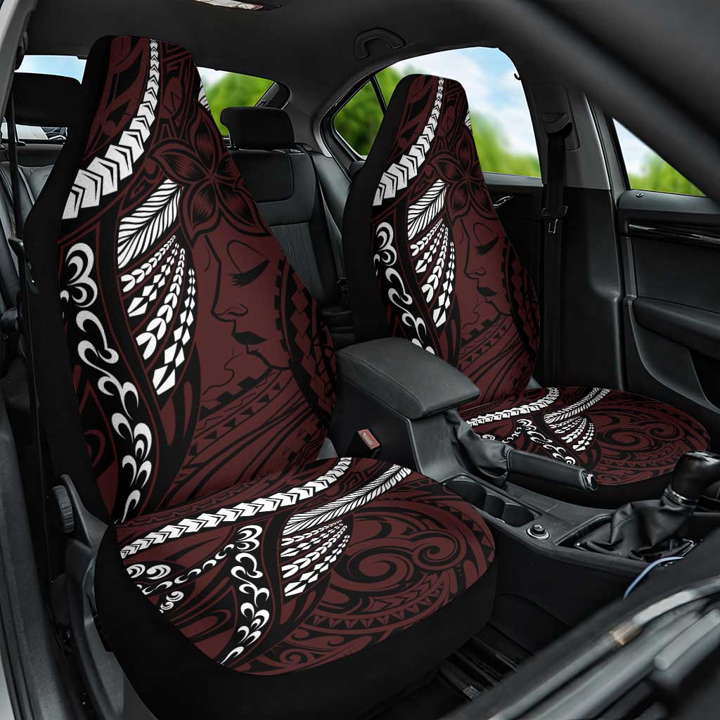Polynesian Girl Tribal Tattoo Car Seat Cover Oxbood Vibe LT9 One Size Oxblood - Polynesian Pride