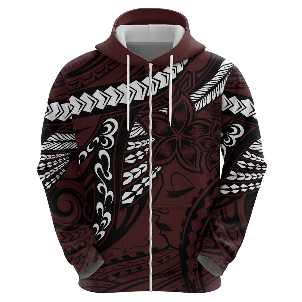 Polynesian Girl Tribal Tattoo Hoodie Oxbood Vibe