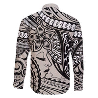 Polynesian Girl Tribal Tattoo Family Matching Mermaid Dress and Hawaiian Shirt Beige Vibe LT9 - Polynesian Pride