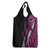 Polynesian Plumeria Floral Tattoo Pattern Grocery Bag Pink Style