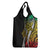 Polynesian Plumeria Floral Tattoo Pattern Grocery Bag Reggae Style
