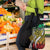 Polynesian Plumeria Floral Tattoo Pattern Grocery Bag Reggae Style