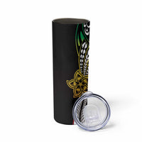 Polynesian Plumeria Floral Tattoo Pattern Skinny Tumbler Reggae Style LT9 - Polynesian Pride