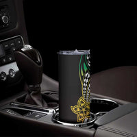 Polynesian Plumeria Floral Tattoo Pattern Skinny Tumbler Reggae Style LT9 - Polynesian Pride
