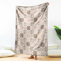 Hawaiian Palaka Quilt Pattern Blanket Hawaii Culture Bird of Paradise Exotic Motif - Polynesian Pride