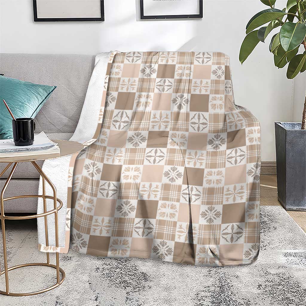 Hawaiian Palaka Quilt Pattern Blanket Hawaii Culture Bird of Paradise Exotic Motif - Polynesian Pride