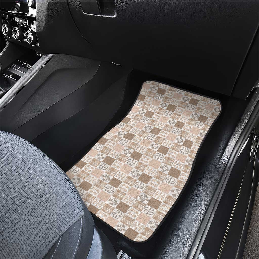 Hawaiian Palaka Quilt Pattern Car Mats Hawaii Culture Bird of Paradise Exotic Motif - Polynesian Pride