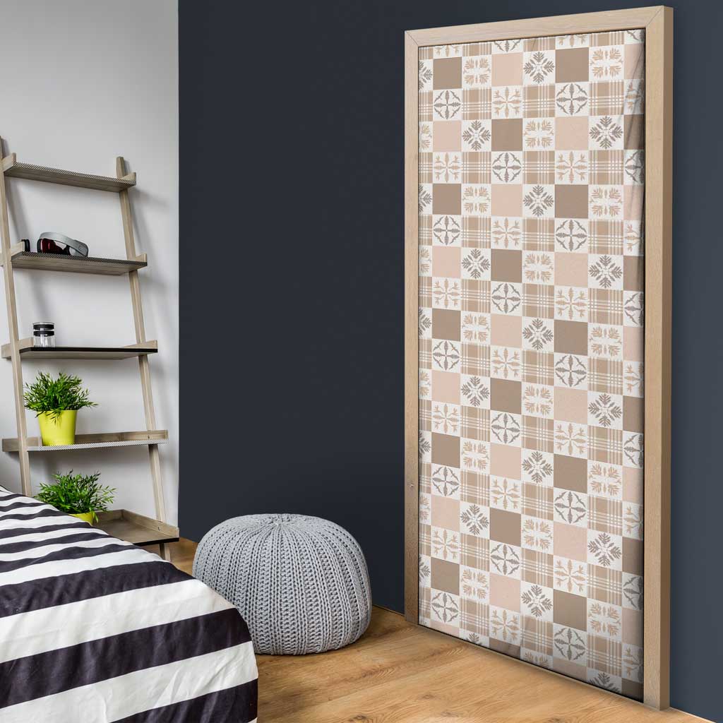 Hawaiian Palaka Quilt Pattern Door Cover Hawaii Culture Bird of Paradise Exotic Motif - Polynesian Pride