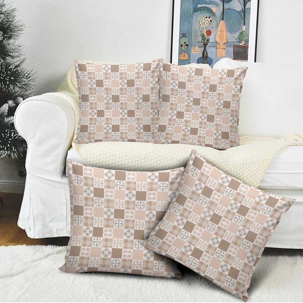 Hawaiian Palaka Quilt Pattern Pillow Cover Hawaii Culture Bird of Paradise Exotic Motif - Polynesian Pride