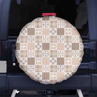 Hawaiian Palaka Quilt Pattern Spare Tire Cover Hawaii Culture Bird of Paradise Exotic Motif - Polynesian Pride