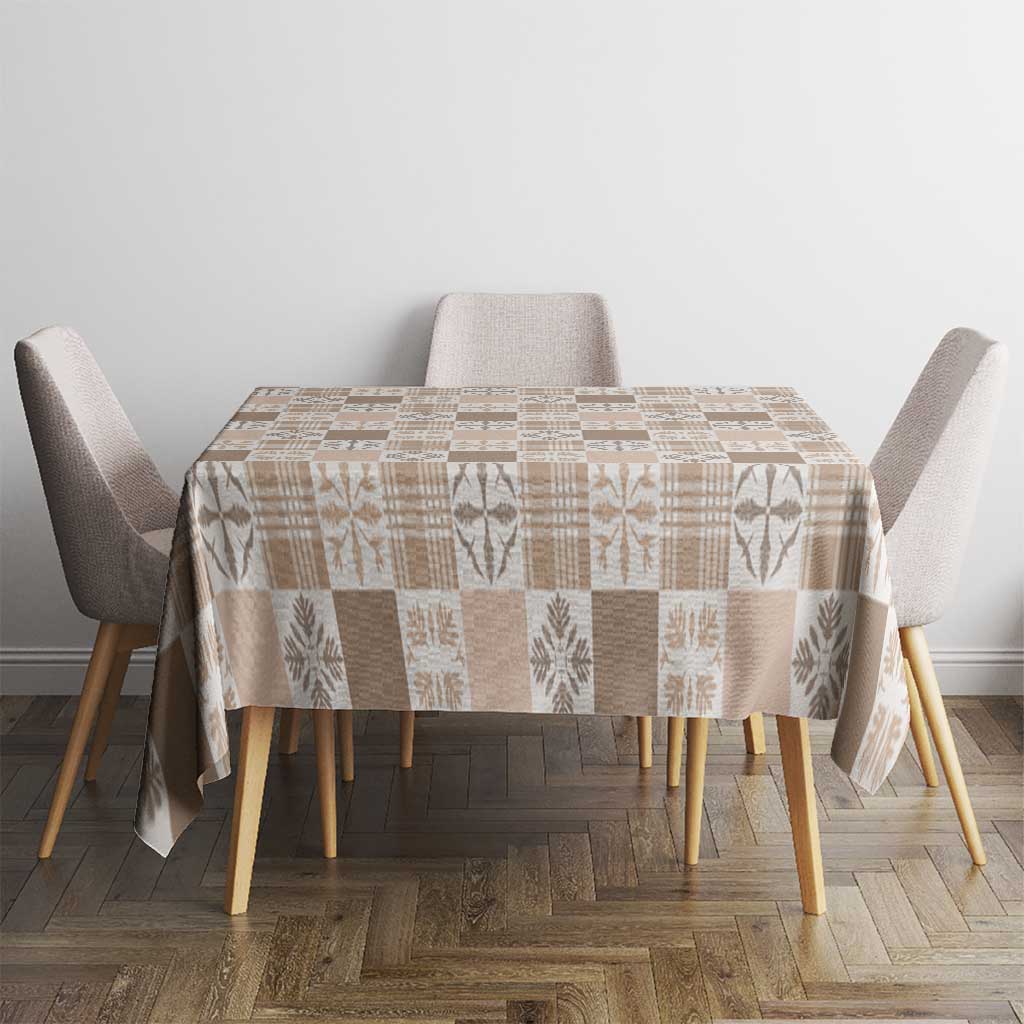 Hawaiian Palaka Quilt Pattern Tablecloth Hawaii Culture Bird of Paradise Exotic Motif - Polynesian Pride