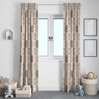 Hawaiian Palaka Quilt Pattern Window Curtain Hawaii Culture Bird of Paradise Exotic Motif - Polynesian Pride