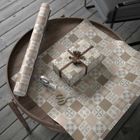 Hawaiian Palaka Quilt Pattern Wrapping Paper Hawaii Culture Bird of Paradise Exotic Motif - Polynesian Pride