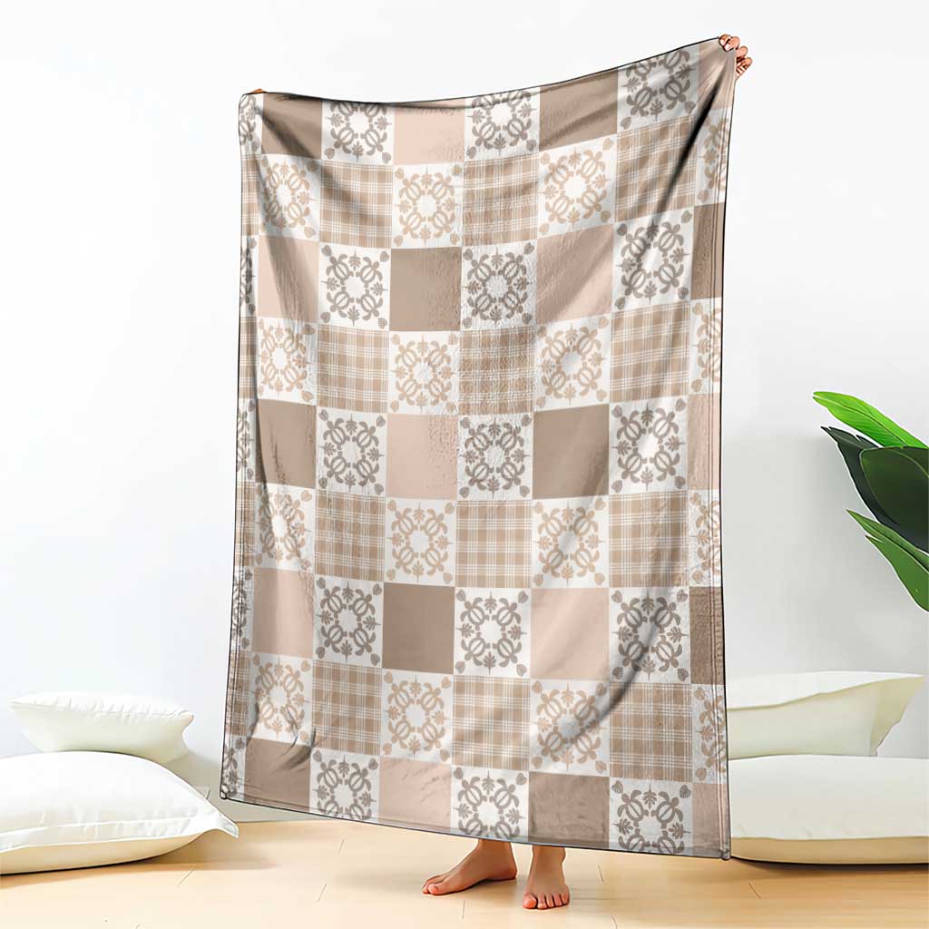 Hawaiian Palaka Quilt Pattern Blanket Hawaii Culture Honu Turtle - Polynesian Pride