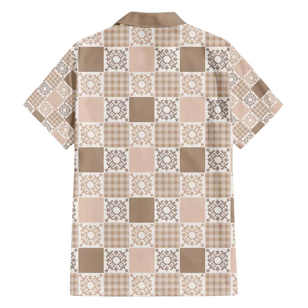 Hawaiian Palaka Quilt Pattern Family Matching Tank Maxi Dress and Hawaiian Shirt Hawaii Culture Honu Turtle LT9 - Polynesian Pride