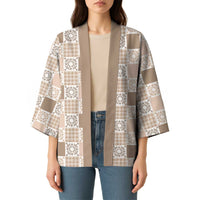 Hawaiian Palaka Quilt Pattern Kimono Hawaii Culture Honu Turtle - Polynesian Pride