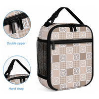 Hawaiian Palaka Quilt Pattern Lunch Bag Hawaii Culture Honu Turtle LT9 - Polynesian Pride