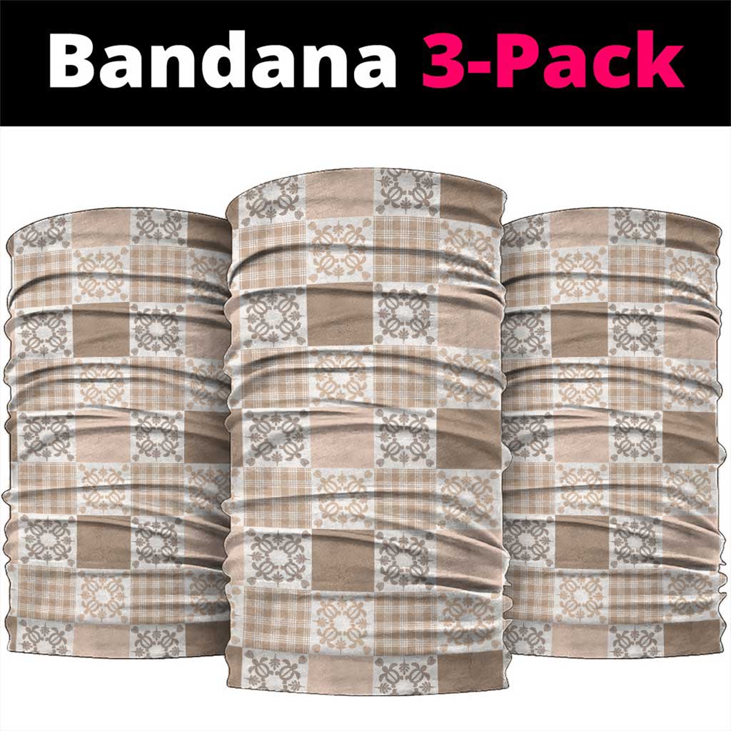 Hawaiian Palaka Quilt Pattern Neck Gaiter Hawaii Culture Honu Turtle - Polynesian Pride