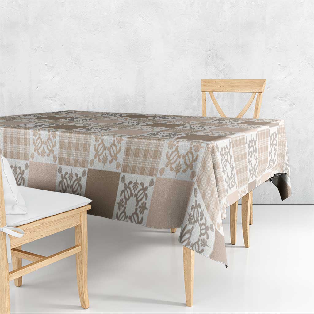 Hawaiian Palaka Quilt Pattern Tablecloth Hawaii Culture Honu Turtle - Polynesian Pride