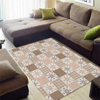 Hawaiian Palaka Quilt Pattern Area Rug Hawaii Culture Pineapple - Polynesian Pride