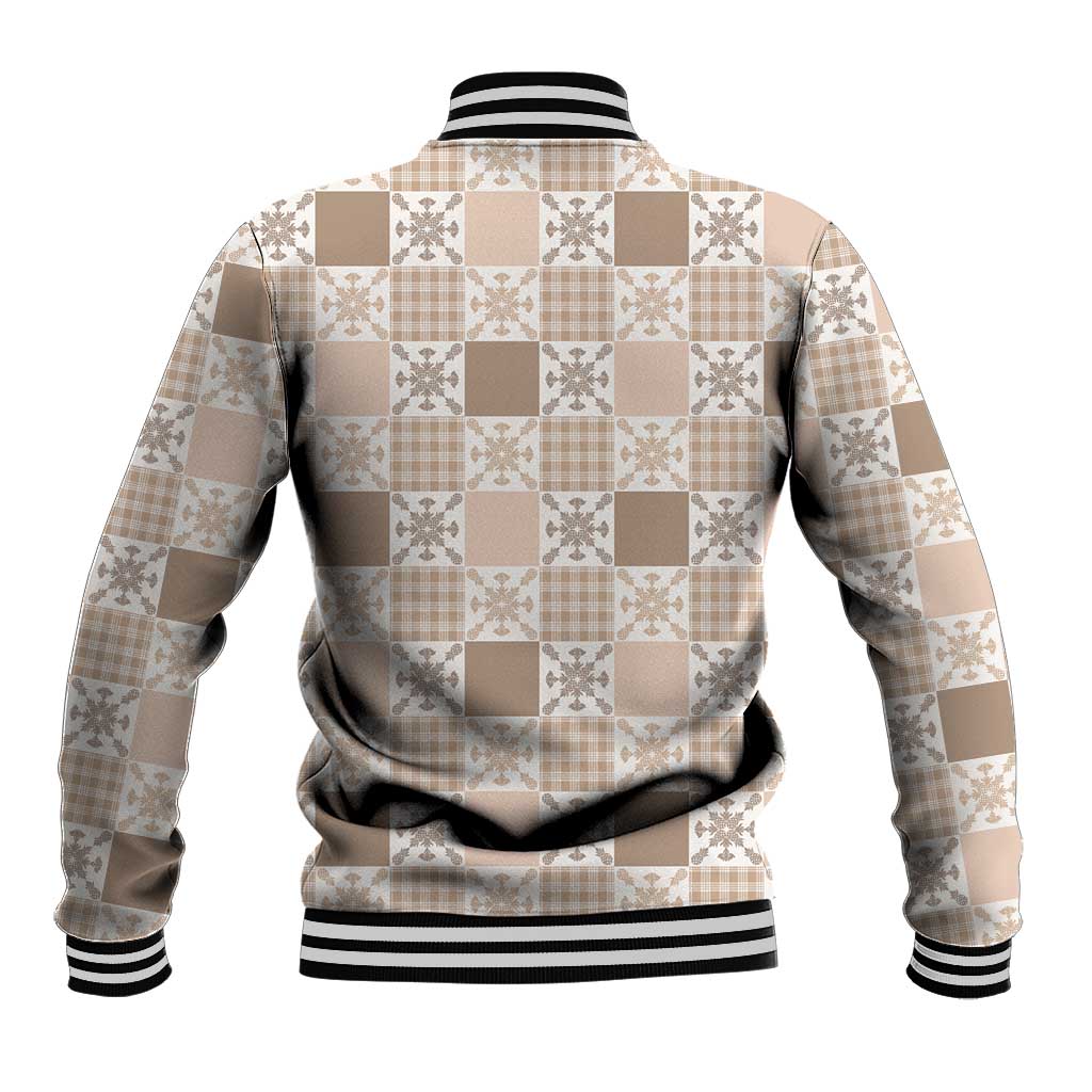 Hawaiian Palaka Quilt Pattern Baseball Jacket Hawaii Culture Pineapple - Polynesian Pride