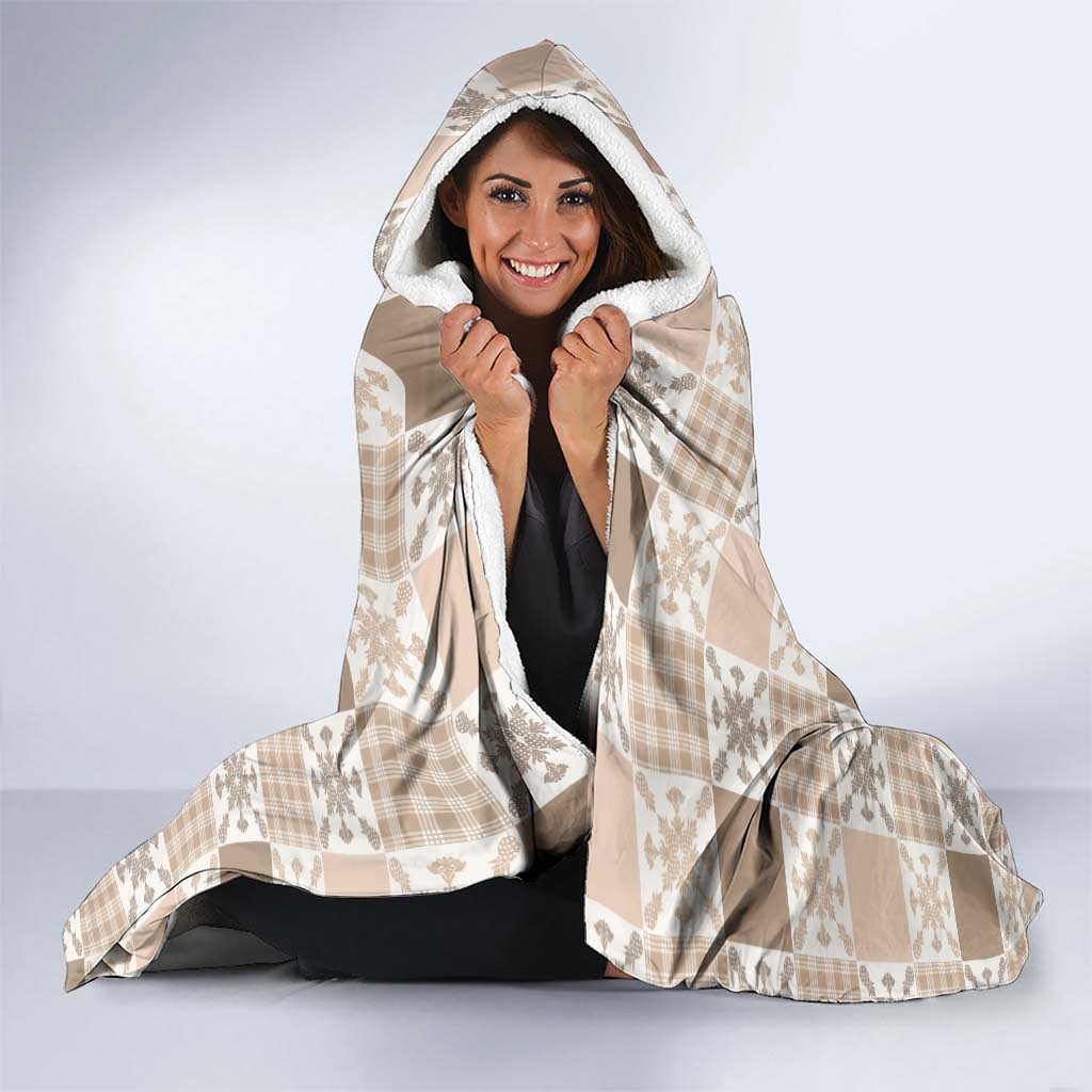 Hawaiian Palaka Quilt Pattern Hooded Blanket Hawaii Culture Pineapple - Polynesian Pride