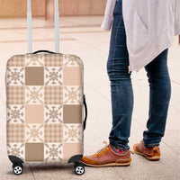 Hawaiian Palaka Quilt Pattern Luggage Cover Hawaii Culture Pineapple - Polynesian Pride