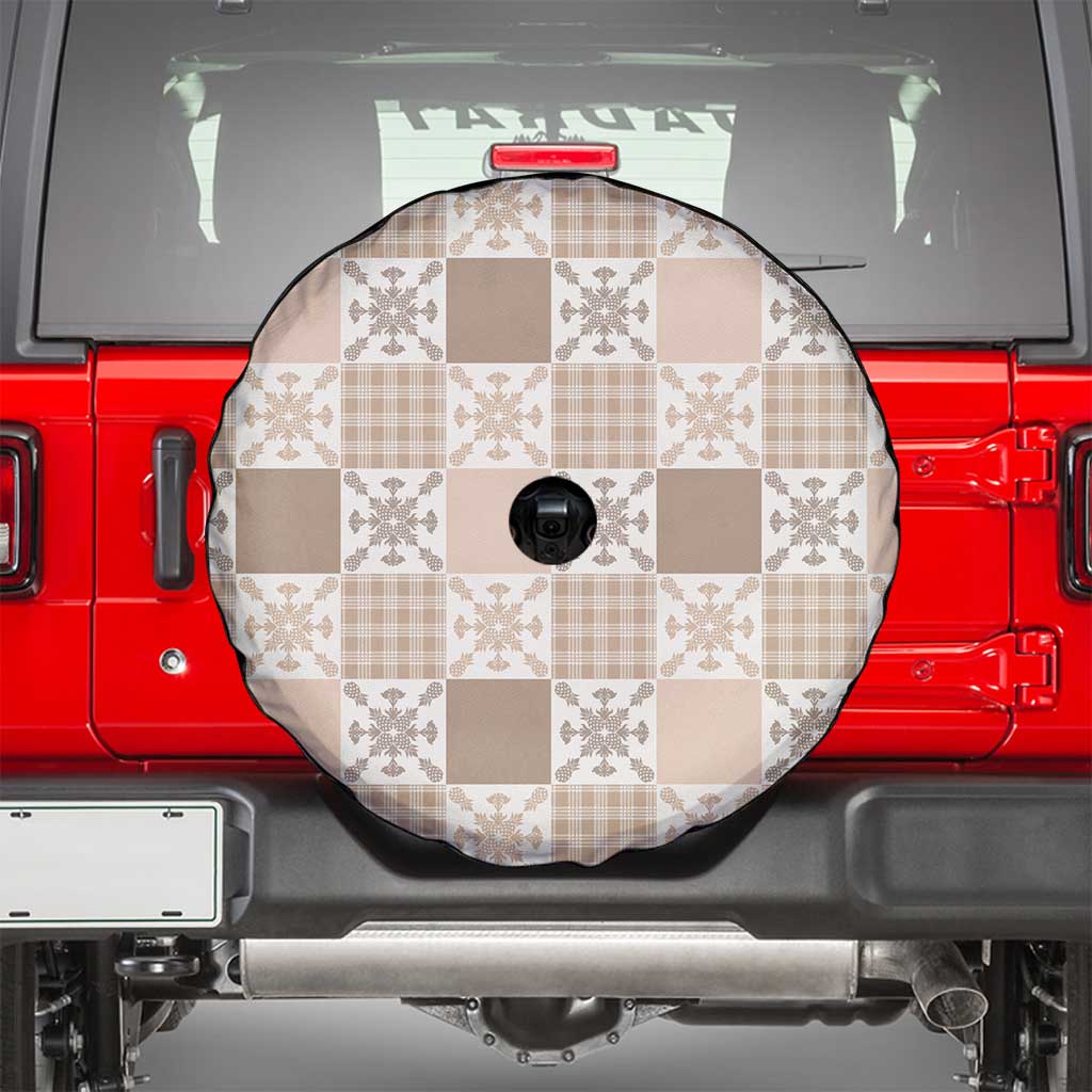 Hawaiian Palaka Quilt Pattern Spare Tire Cover Hawaii Culture Pineapple - Polynesian Pride
