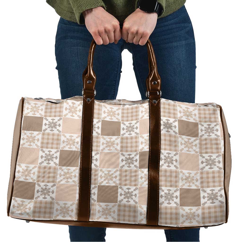 Hawaiian Palaka Quilt Pattern Travel Bag Hawaii Culture Pineapple - Polynesian Pride