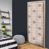 Hawaiian Palaka Quilt Pattern Door Cover Hawaii Culture Tropical Flowers Mix - Polynesian Pride